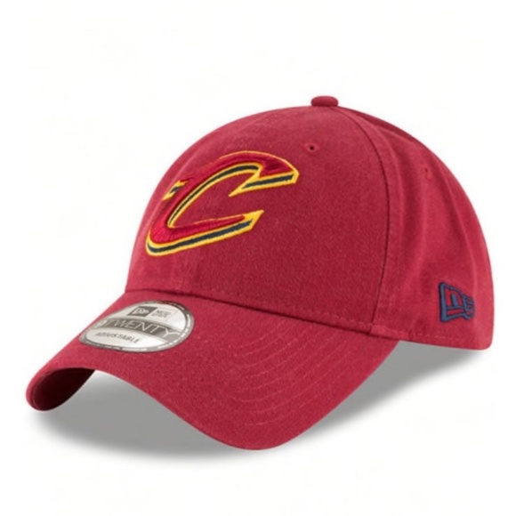 NEW ERA CLEVELAND CAVALIERS CORE CLASSIC 9TWENTY ADJUSTABLE HAT - MAROON - Picture 1 of 8